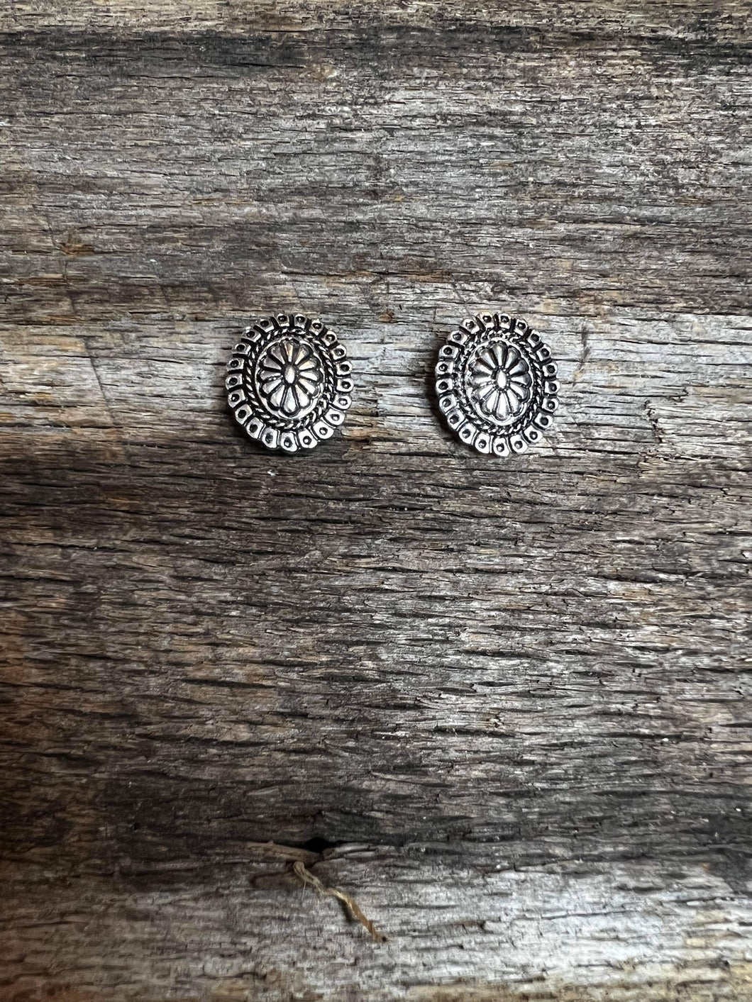 Concho Oval Earrings