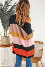 Load image into Gallery viewer, Madison Multicolor Waffle Knit Open Cardigan
