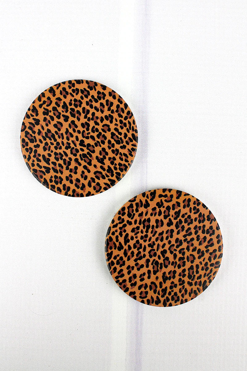 Leopard Car Coasters