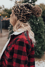 Load image into Gallery viewer, Lennox Leopard Pom Beanie
